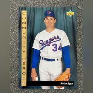 1993 Nolan Ryan #37 Upper Deck Texas Rangers MBBC#89
